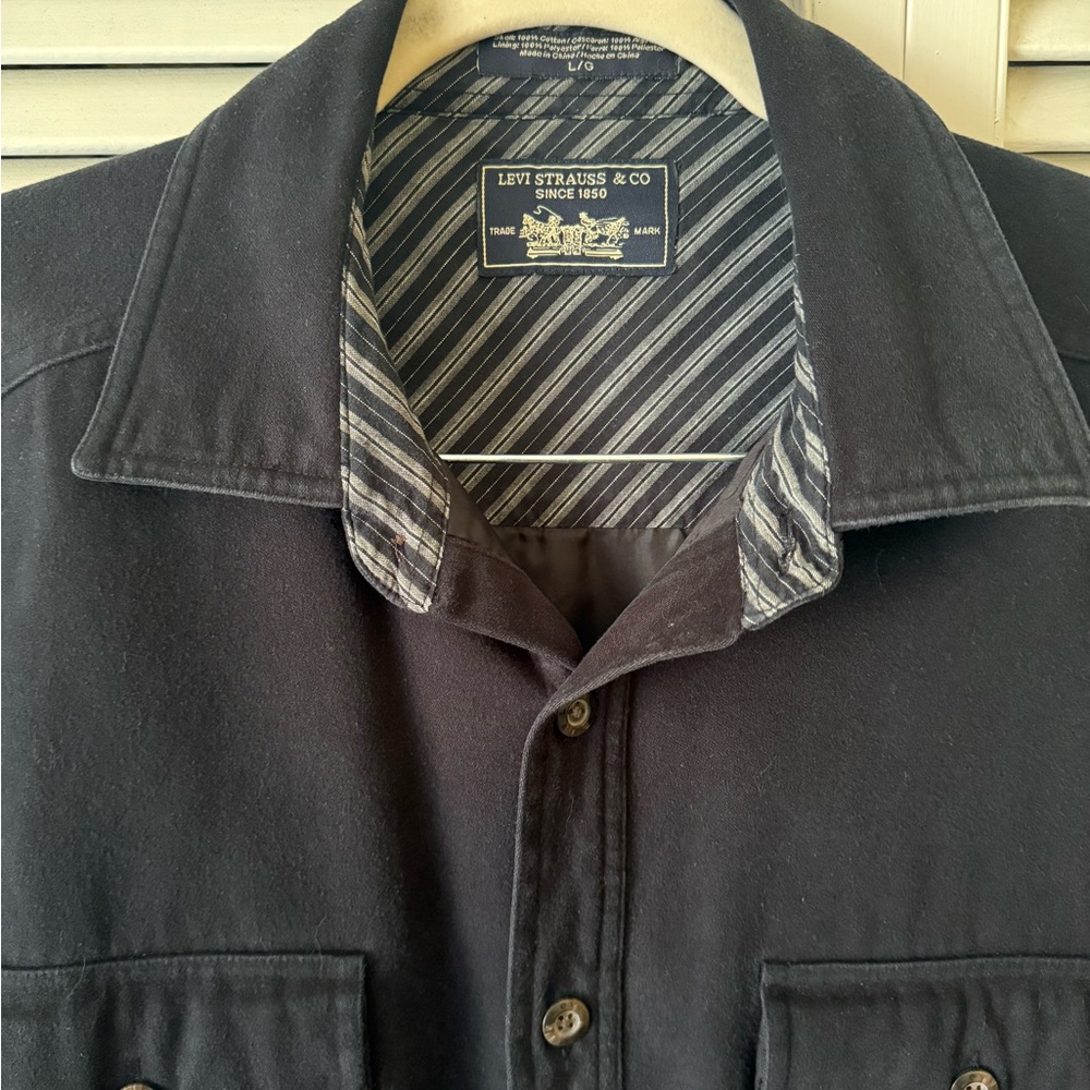 Levi Strauss Men's Charcoal Shirt Jacket